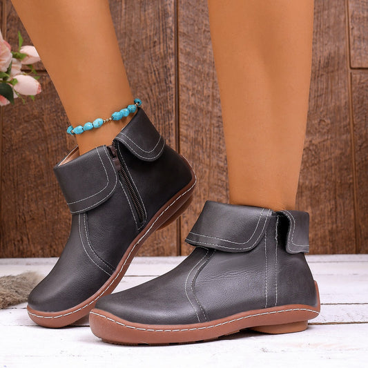 ⏰Dernier Jour ! 45% de RABAIS🔥Bottes de Marche Orthopédiques en Cuir Véritable pour Femmes