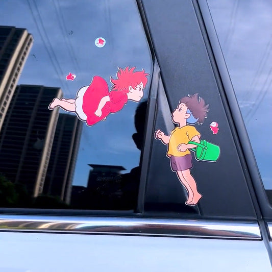 Autocollant voiture Sosuke&Ponyo