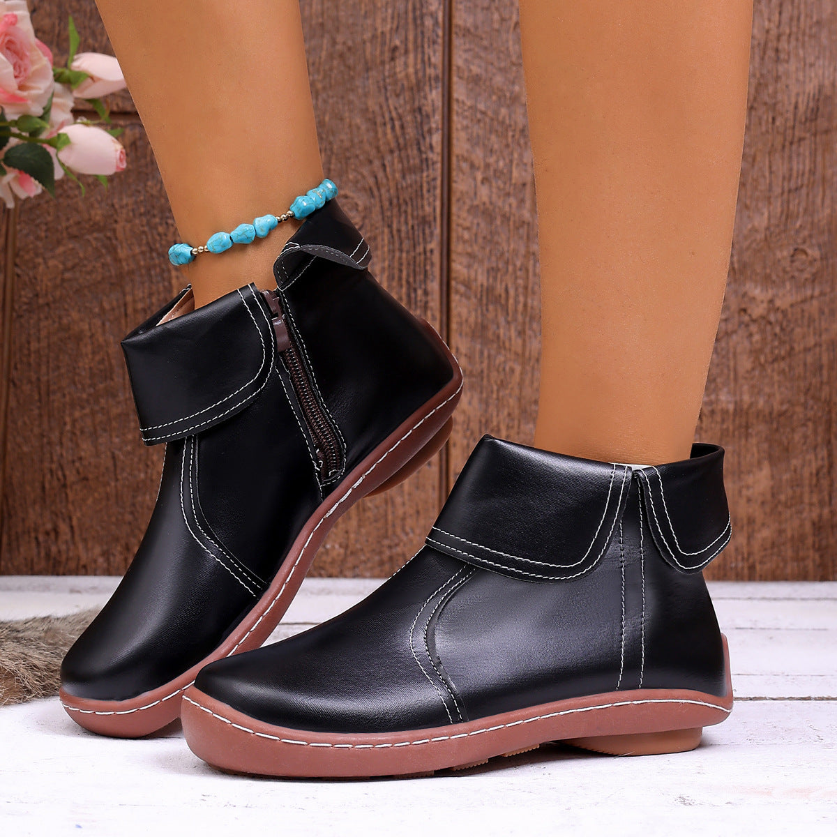 ⏰Letzter Tag! 45% RABATT🔥Orthopädische Wanderstiefel aus echtem Leder für Damen