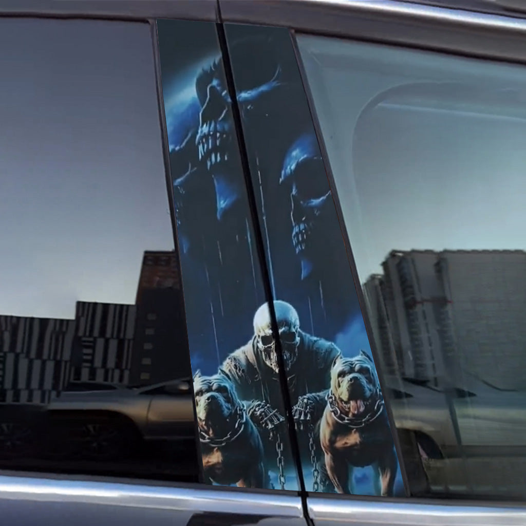 Autocollants de voiture Tête de mort en sucre